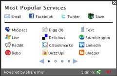 share this most popular social media icons